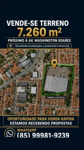 Lote/Terreno à venda, 7260m² no Edson Queiroz, Fortaleza