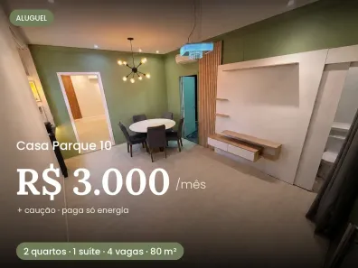 Casa com 2 Quartos para alugar, 80m² no Parque 10 de Novembro, Manaus