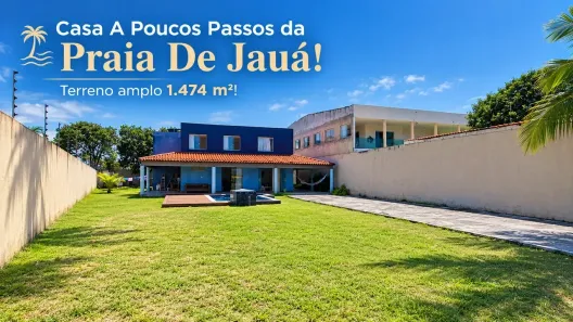 Casa de Condomínio com 5 Quartos à venda, 360m² no Jauá (Abrantes), Camaçari