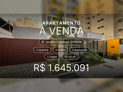 Apartamento com 3 Quartos à venda, 102m² no Jardim Camburi, Vitória