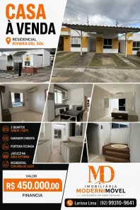 Casa de Condomínio com 2 Quartos à venda, 75m² no Flores, Manaus