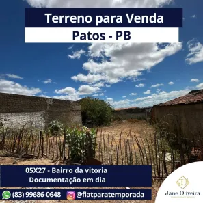 Lote/Terreno à venda, 135m² no São Sebastião, Patos