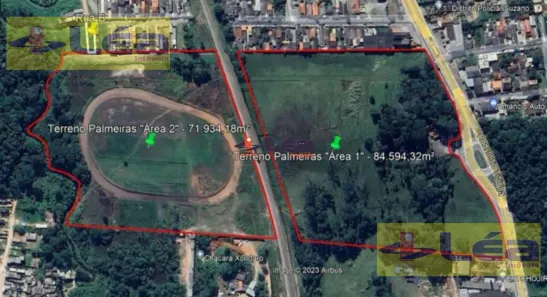 Lote/Terreno à venda, 156528m² no Palmeiras de São Paulo, Suzano