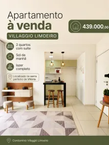 Apartamento com 2 Quartos à venda, 63m² no Jardim Limoeiro, Serra