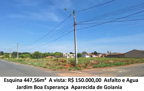 Lote/Terreno à venda, 447m² no Jardim Boa Esperança, Aparecida de Goiânia