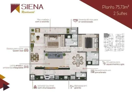 Apartamento com 2 Quartos à venda, 76m² no Itaguá, Ubatuba