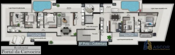 Cobertura com 3 Quartos à venda, 113m² no Carvoeira, Florianópolis