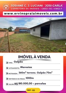Sala Comercial com 1 Quarto à venda, 70m² no Praia do Ervino, São Francisco do Sul