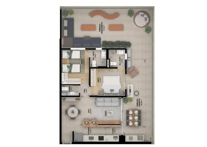 Apartamento com 3 Quartos à venda, 123m² no Boqueirão, Santos