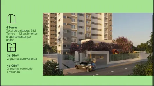 Apartamento com 2 Quartos à venda, 36m² no Barro, Recife