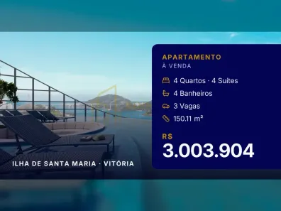 Apartamento com 4 Quartos à venda, 150m² no Ilha de Santa Maria, Vitória
