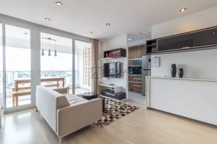 Apartamento com 1 Quarto para alugar, 47m² no Brooklin Paulista, São Paulo