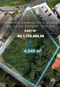 Lote/Terreno à venda, 4040m² no Parque Rincão, Cotia