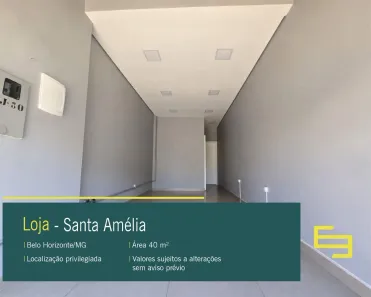Ponto Comercial para alugar, 40m² no Santa Amélia, Belo Horizonte