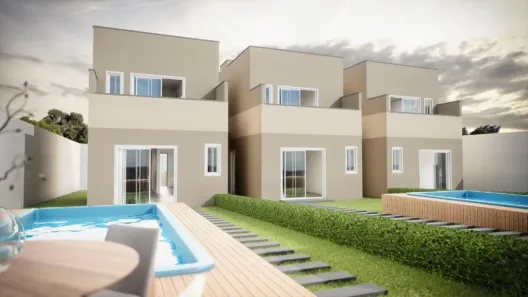 Casa de Condomínio com 3 Quartos à venda, 80m² no Barra do Jacuípe, Camaçari