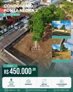 Lote/Terreno à venda, 600m² no Ponta Negra, Manaus