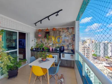 Apartamento com 3 Quartos para alugar, 130m² no Canto do Forte, Praia Grande