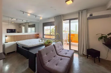 Apartamento com 1 Quarto para alugar, 32m² no Vila Madalena, São Paulo