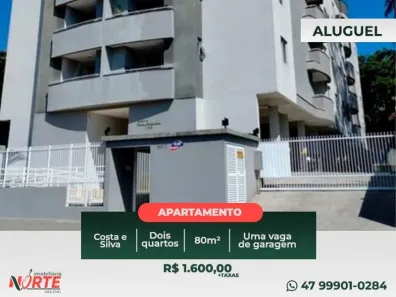 Apartamento com 2 Quartos para alugar, 80m² no Costa e Silva, Joinville