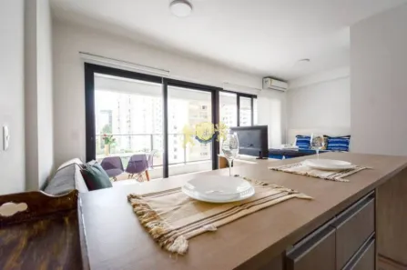 Flat com 1 Quarto para alugar, 40m² no Itaim Bibi, São Paulo