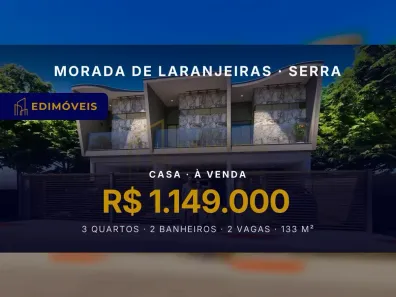 Casa com 3 Quartos à venda, 133m² no Morada de Laranjeiras, Serra