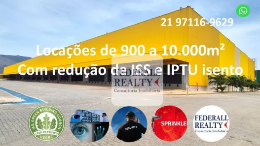 Galpão/Depósito/Armazém para alugar, 919m² no Distrito Industrial, Queimados