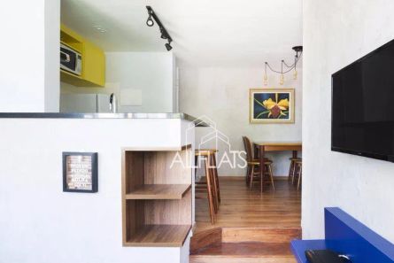 Flat com 1 Quarto à venda, 48m² no Cidade Monções, São Paulo