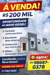 Casa com 2 Quartos à venda, 53m² no Gramame, João Pessoa