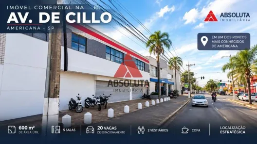 Ponto Comercial para alugar, 600m² no Cidade Jardim, Americana
