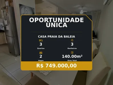 Casa com 3 Quartos à venda, 140m² no Praia da Baleia, Serra