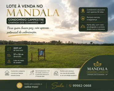 Lote/Terreno à venda, 2031m² no Chapada dos Guimarães, Chapada dos Guimarães