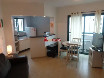 Flat com 1 Quarto para alugar, 40m² no Itaim Bibi, São Paulo
