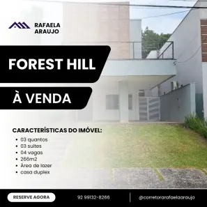 Casa de Condomínio com 3 Quartos à venda, 266m² no Colônia Terra Nova, Manaus