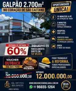 à venda, 2700m² no Cerâmica, São Caetano do Sul