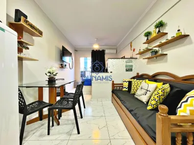 Flat com 1 Quarto à venda, 28m² no Pitangueiras, Guarujá