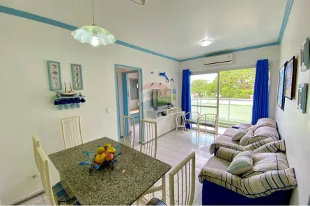 Apartamento com 2 Quartos à venda, 58m² no Loteamento João Batista Julião, Guarujá