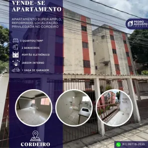 Apartamento com 3 Quartos à venda, 78m² no Cordeiro, Recife