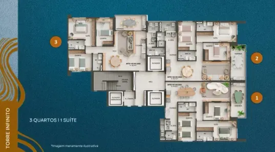 Apartamento com 3 Quartos à venda, 98m² no Piedade, Jaboatão dos Guararapes