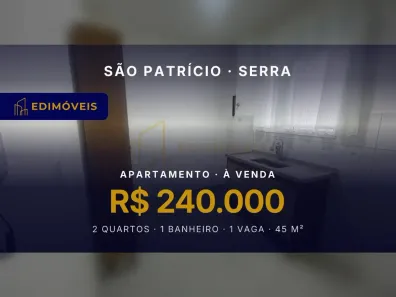 Apartamento com 2 Quartos à venda, 45m² no São Patrício, Serra