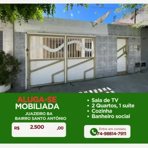 Casa com 2 Quartos para alugar, 100m² no Santo Antônio, Juazeiro