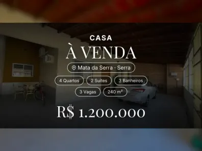 Casa com 4 Quartos à venda, 240m² no Mata da Serra, Serra