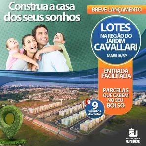 Lote/Terreno à venda, 160m² no Jardim Universitário, Marília
