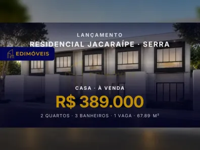 Casa com 2 Quartos à venda, 67m² no Residencial Jacaraípe, Serra