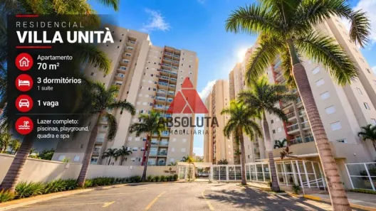 Apartamento com 3 Quartos para alugar, 72m² no Santa Cruz, Americana