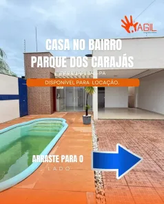 Casa com 3 Quartos para alugar, 120m² no Parque dos Carajás, Parauapebas