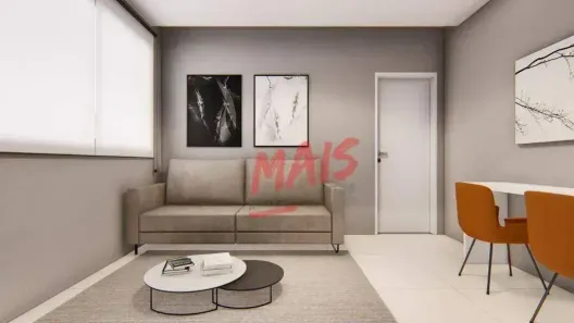 Apartamento com 2 Quartos à venda, 51m² no Macuco, Santos
