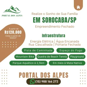 Lote/Terreno à venda, 1000m² no Alto da Boa Vista, Sorocaba