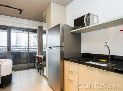 Apartamento com 1 Quarto para alugar, 25m² no Santo Amaro, São Paulo