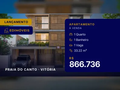 Apartamento com 1 Quarto à venda, 33m² no Praia do Canto, Vitória