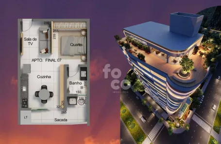 Apartamento à venda, 40m² no Patrimônio, Uberlândia